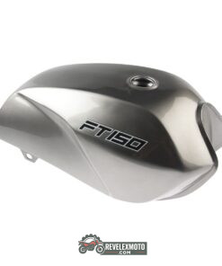 tanque italika ft150 gris, plata, grafito